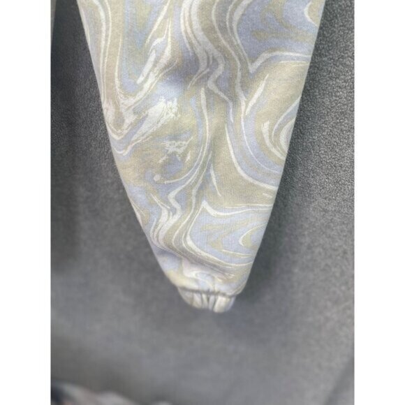 Vintage Style Marble‎ Print Jogger Pants With Elastic Waist & Cuffs - Picture 9 of 11